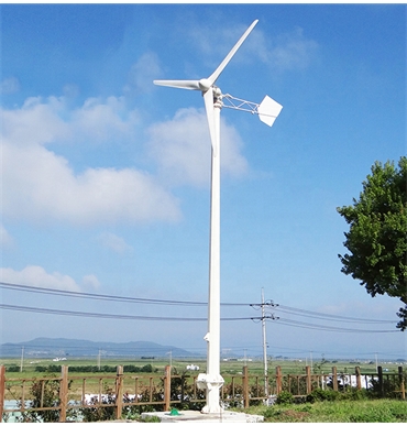 韓國全羅南道安裝的5kW風力發電機